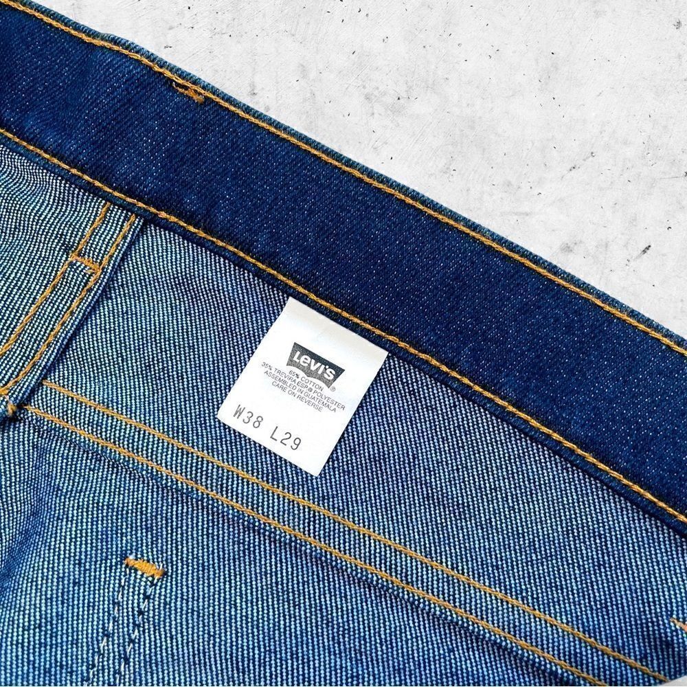 Vtg 80s Levi's 547 Gold Tab Dark Wash, Relaxed Flare, Stretch, Hippie 70s, 36 - Picture 6 of 9